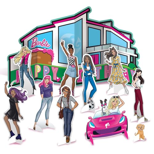 Kit décoration table Barbie Dream Together centre table amscan 282751