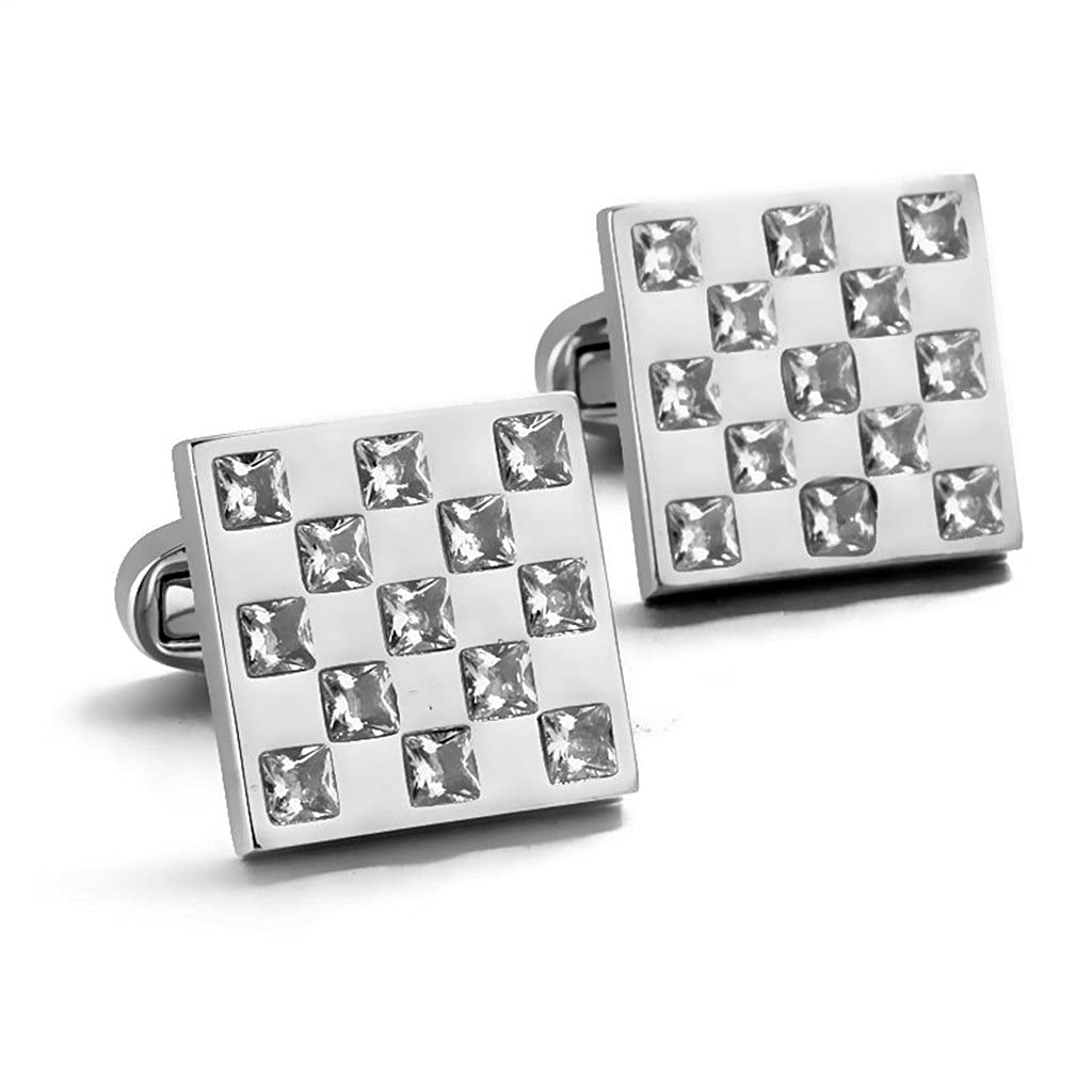 Gemelli in Zircone per Camicia Francese da Lavoro, Polsini Generosi, Resistenti All'Ossidazione del Rame E Durevoli /2095
