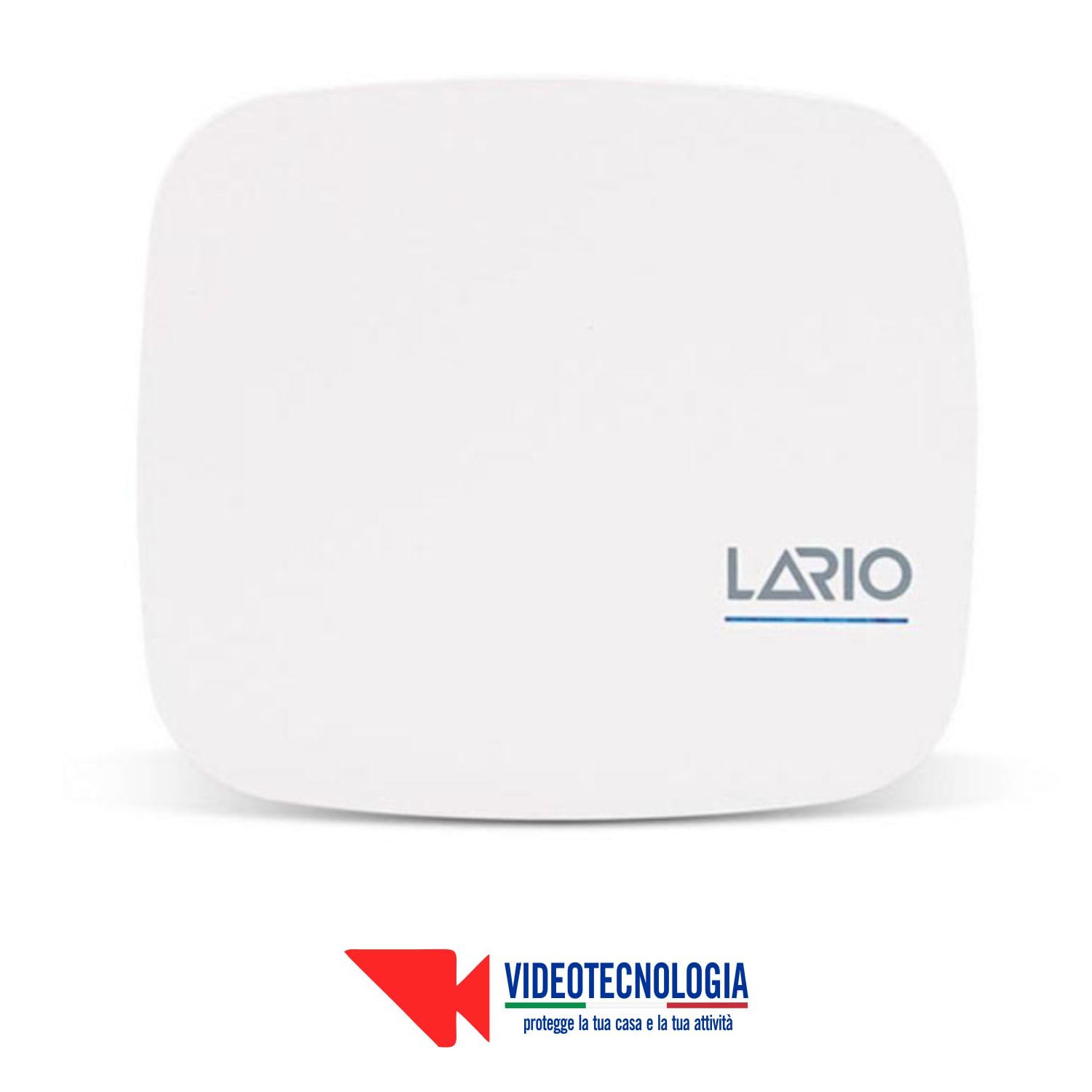 VIDEOTECNOLOGIA - Kit AMC 943 Composto da Centrale LARIO Hub, Sensore IF800/P, Contatto Magnetico CM800, Telecomando TR800-WG e Alimentatore L-AL - KIT-943