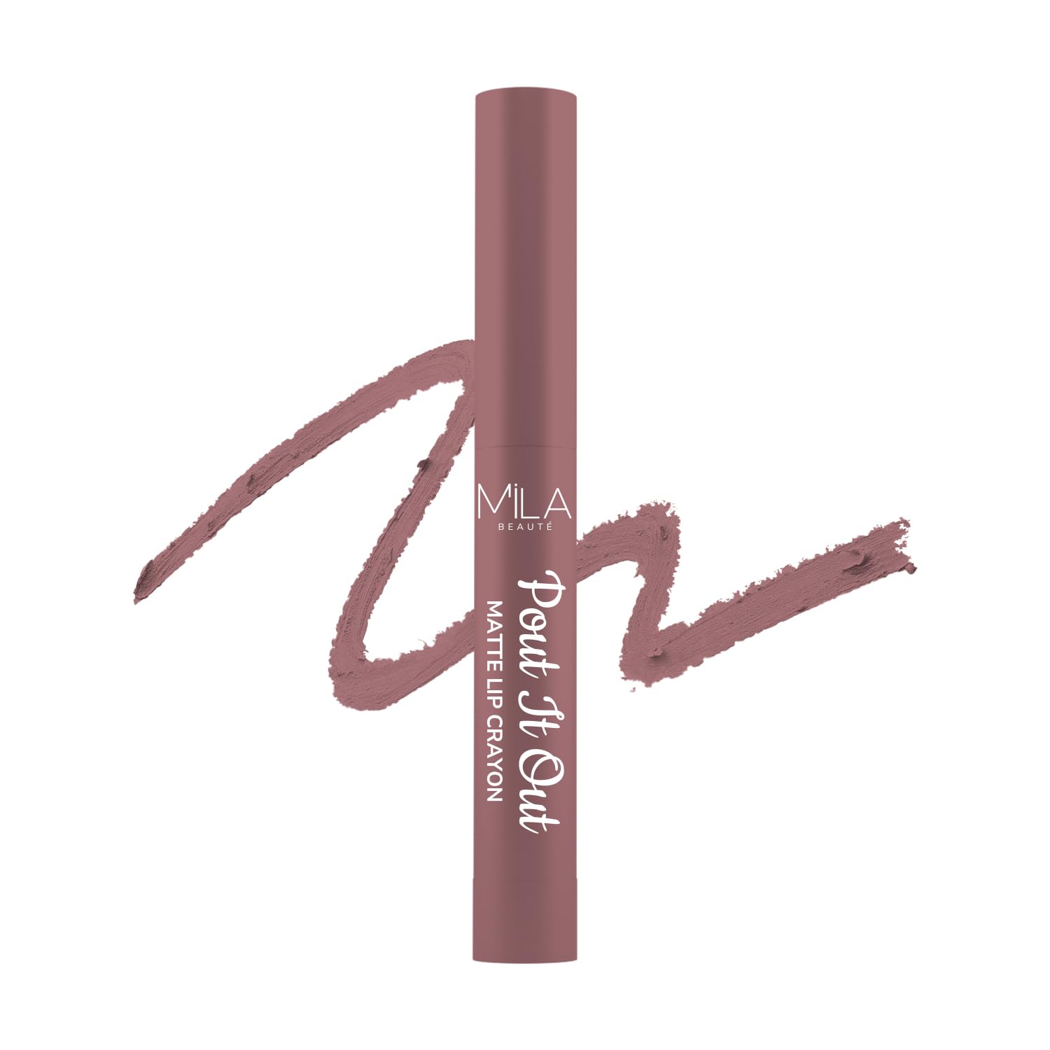 Pout It Out Matte Lip Crayon | Highly Pigmented & Enriched With Jojoba Oil | Soft Matte Finish | Creamy & Light Weight Texture | Smooth Glide Application | Shade - (Mulan 1.25g)-image-28