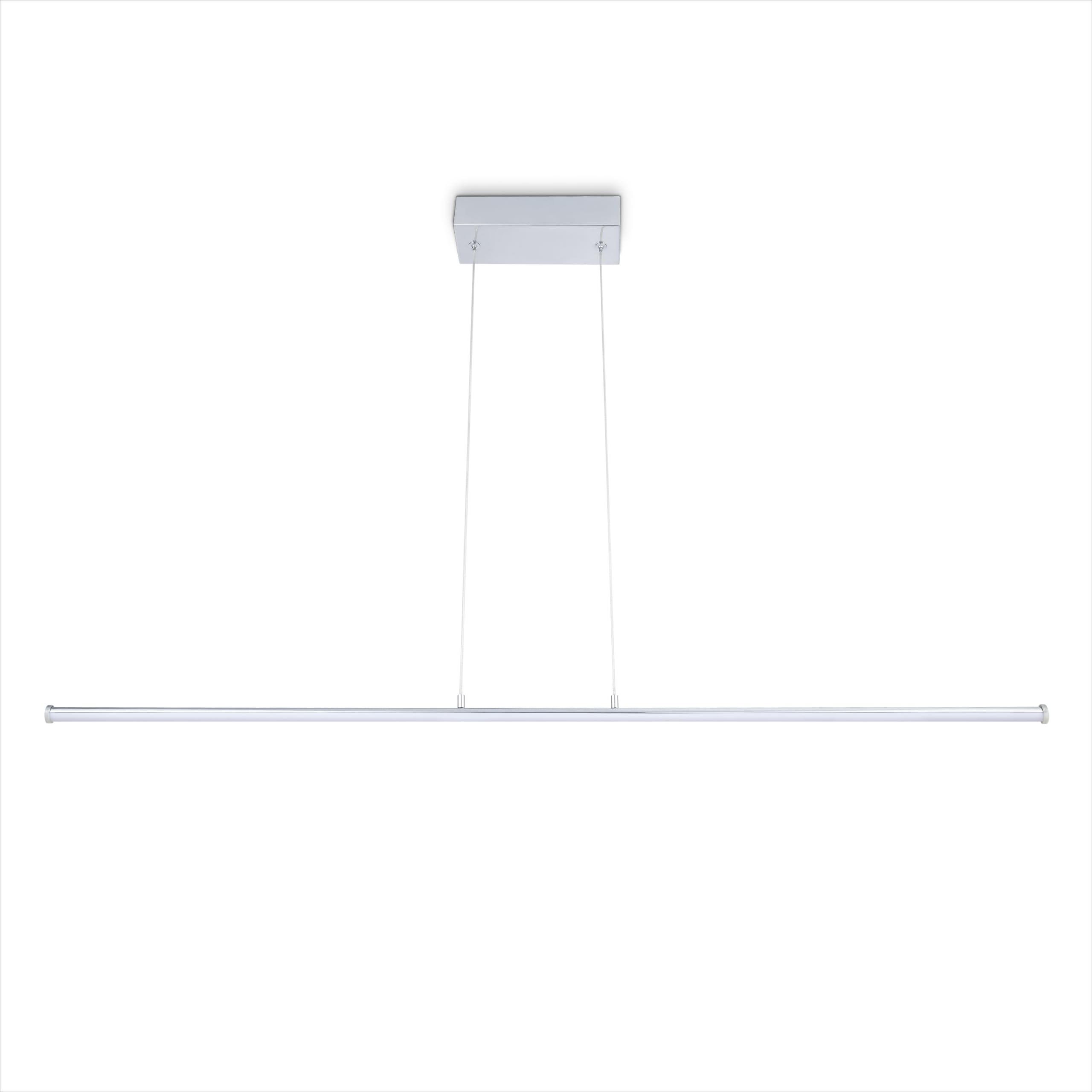 Paco Home Pendelleuchte Esstisch Lampe Deko Wohnzimmer LED Hängelampe Schlafzimmer Pendellampe Esszimmer Modern Stylisch, Lampenart:Typ 4, Farbe:Chrome - Weiß