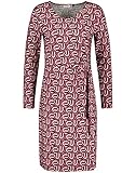 Knotendetail in der Taille Gerry Weber Damen Kleid mit Retroprint figurumspielend, tailliert Peony Ivory Schwarz Druck 48