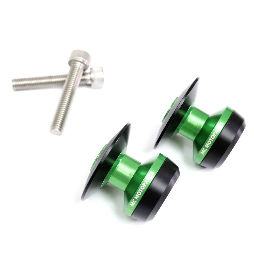 8mm Motorcycle Spools 8MM CNC For Ninja 650, Z900, ER6F - Black ...