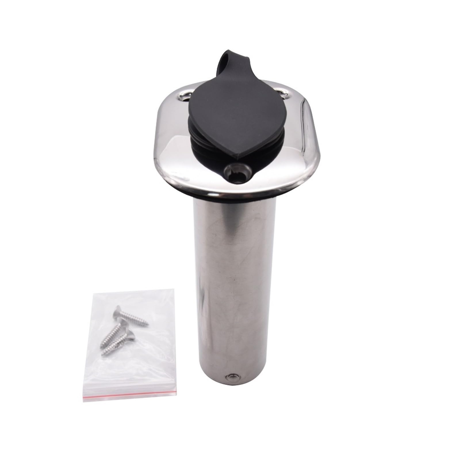 Boot Angelrutenhalter Edelstahl Angelrutenhalter Marine Flush Mount 15 / 30 / 90 Grad Rod Pod for Marine Boot Angelgerät Zubehör Yacht Tragbare Angelrutenhalter für Boote, Garage, Kühlb(90 Degree)