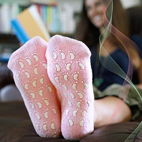 Zeccorp Silicone Socks for Women & Men | Crack Heel Repair Spa Gel Socks with Vitamin E | Moisturizing Hydration Socks for Dry Cracked Feet | Reusable Soft Silicone Heel Socks for Foot Care & Nourishment (pink) - Image 7 thumbnail