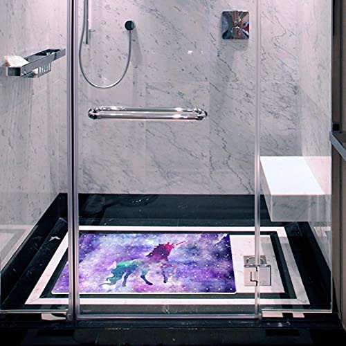 Tapis de bain licorne antidérapant sécurisé avec ventouses pour enfants - 6