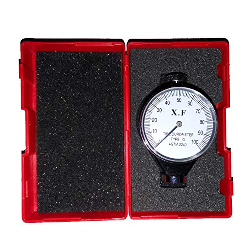 Rubber Hardness Tester, Shore Type O Rubber Tire Durometer Hardness Tester Meter 0-100 HA (O Type)