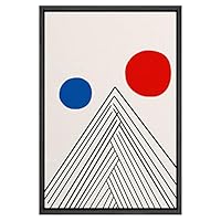 SIGNWIN Framed Canvas Wall Art Colorful Geometry Painting Canvas Prints Home Artwork Decoration for Living Room,Bedroom - 16