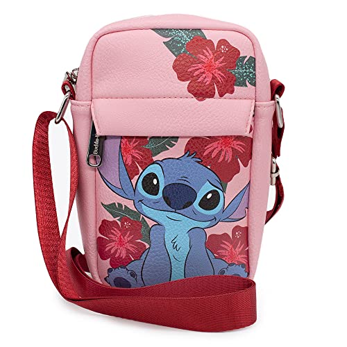 Disney Bag, Crossbody, Lilo, Stitch Sweet Smiling Pose, Vegan Leather