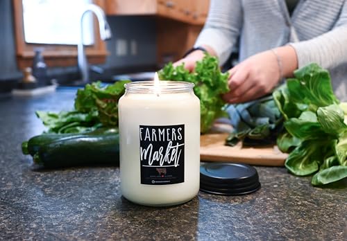 Image of Milkhouse Farmers Market Soy Candle, 26 oz Farmhouse Jar, 150+ Hr Burn