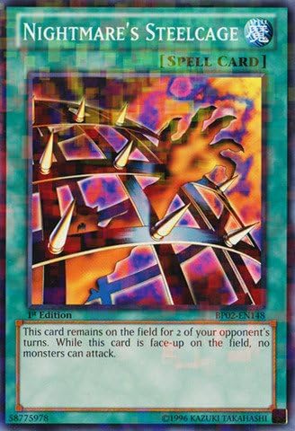 YU-GI-OH! - La jaula de acero de Pesadilla (BP02-EN148) - Battle Pack 2 War of The Giants - 1 edición - Mosaic Rare