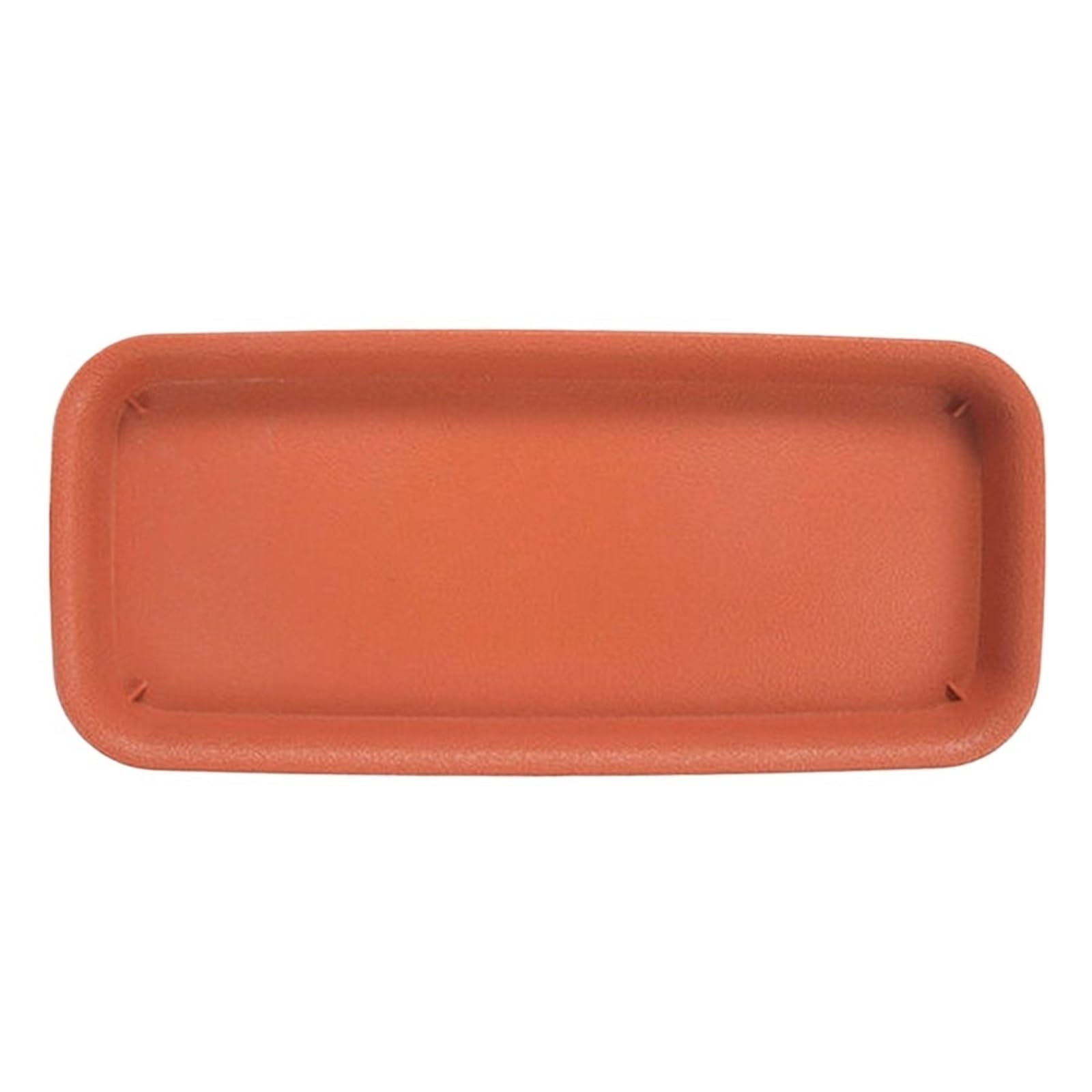 BOJHGO 5Pcs Plant Saucer Drip Trays Plastic Tray Saucers Indoor Outdoor Flower Pot Rectangle(Red,14x30cm)