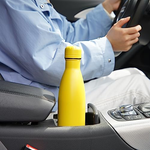 Image of Konokyo Insulated Water Bottles,17 oz Double Wall Stainless Steel Vacumm Metal Flask for Sports Travel,Yellow