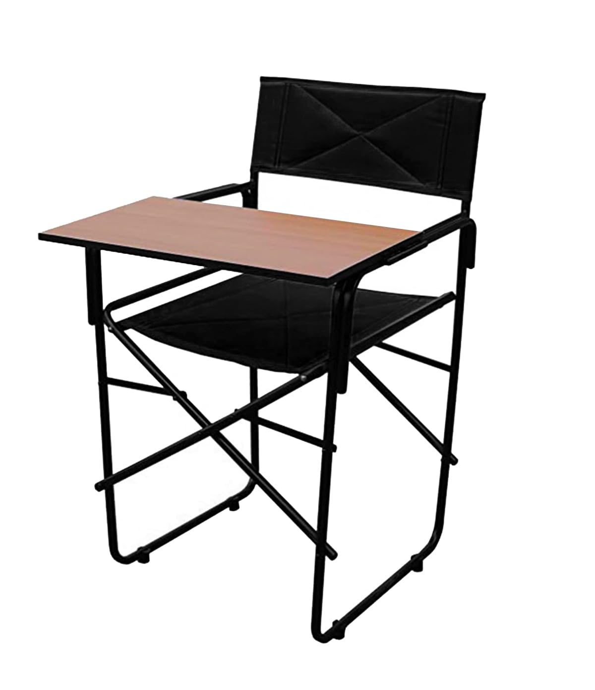 Spacecrafts Stainless Steel Folding Study Chair With Writing Pad | Space Saving And Adjustable | Desk Chair | Powder Coated | Black (B0B781L4GP) Amazon Price History, Amazon Price Tracker