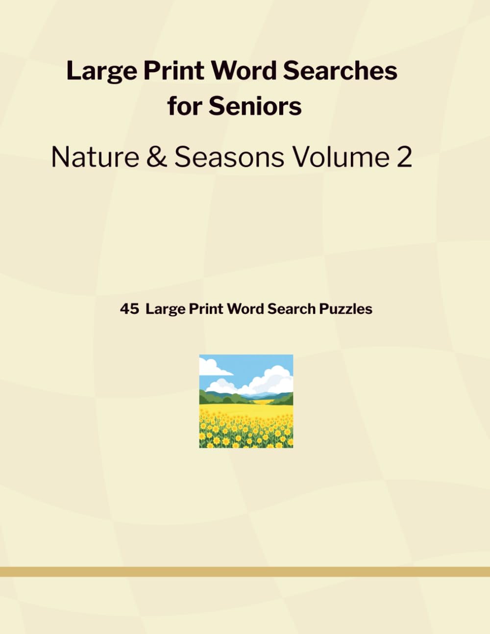 Large Print Word Searches for Seniors: Nature & Seasons – Volume 2