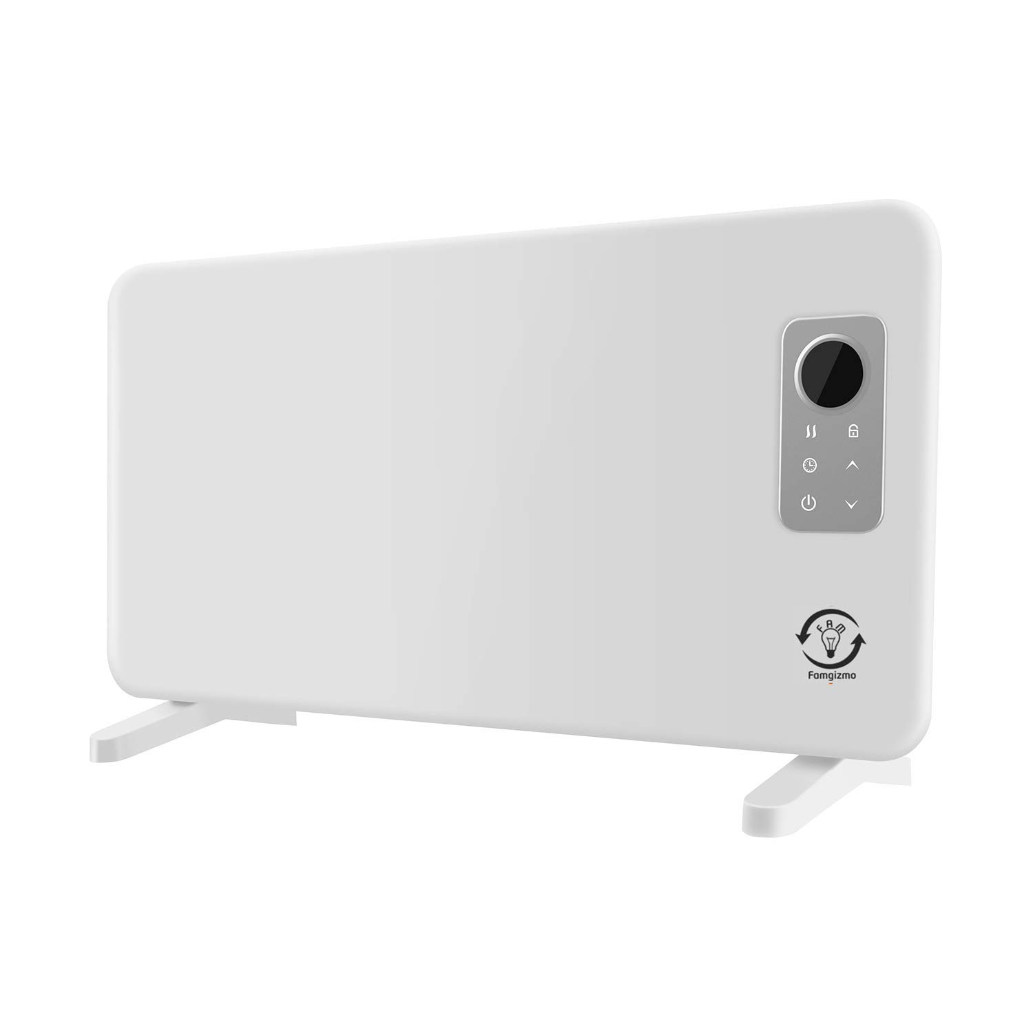 Famgizmo Ultra Slim 1500W Panel Heater 24 Hour 7 Day Timer Bathroom Safe  With Remote, Wall Mounted (Free Wall Bracket Included) Low Energy Electric  Heater Digital thermostat : Amazon.co.uk: Home u0026 Kitchen