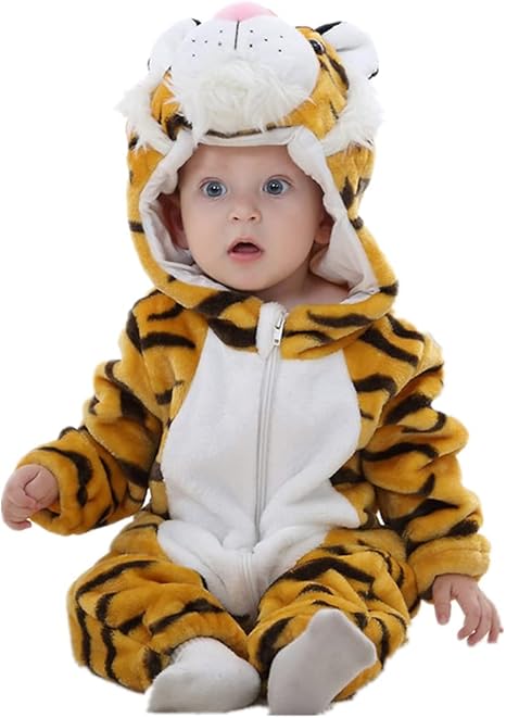 Amazon Co Jp Ubaywey 寅虎 寅年 虎 干支 22年 パジャマ タイガー 着ぐるみ 動物着 連体服 かわいい インスタ映え かわいい インスタ映え 赤ちゃん 赤ん坊 防寒 ベビー着ぐるみ 暖かい 長袖 秋冬 動物パジャマ 出産祝い 80 タイプ 服 ファッション小物