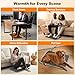 Heated Floor Mat for Foot Warmer - 110V Adjustable Temperature Under Desk Electric Heater with Timer for Office Bathroom Home, Heating Pad for Cold Feet