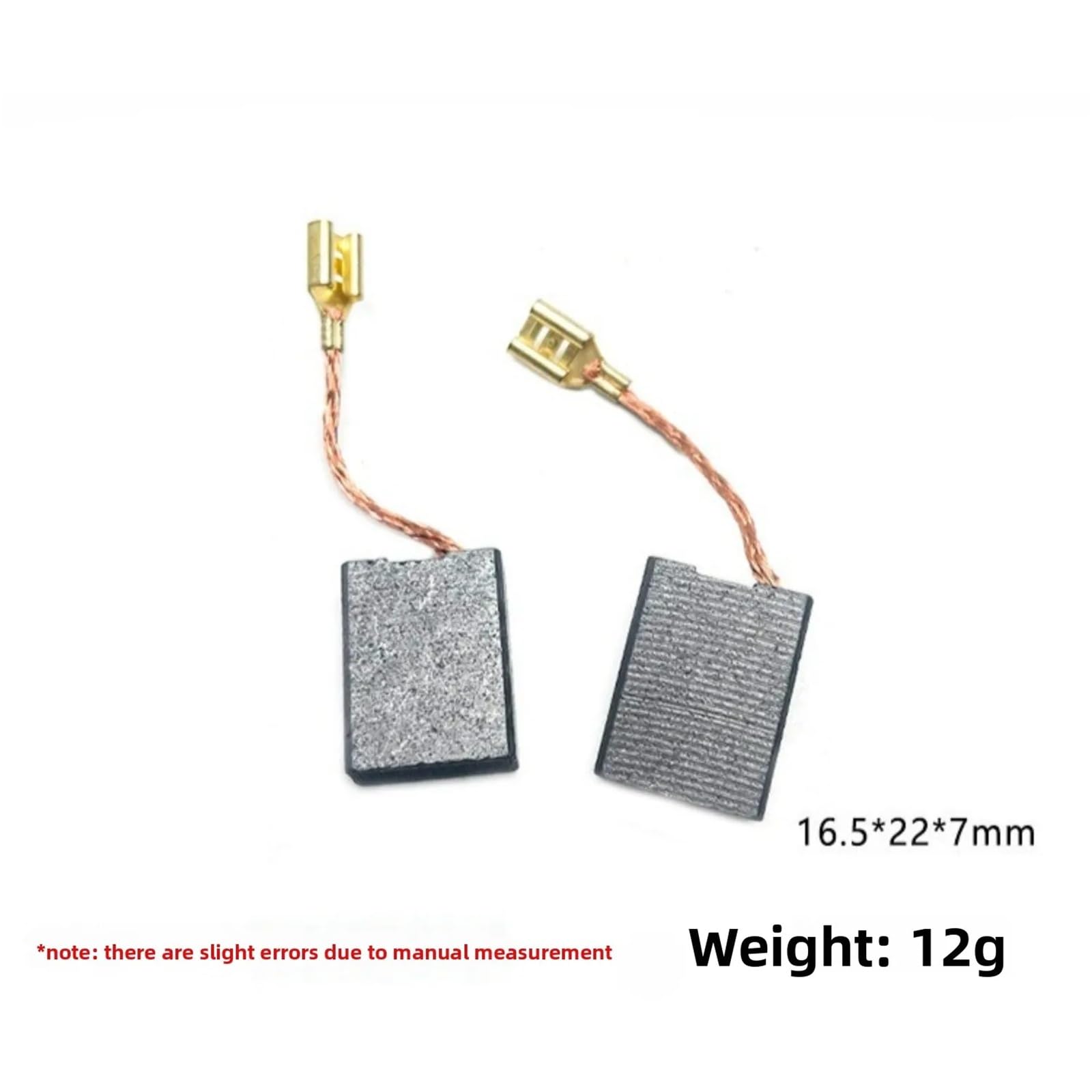 2 pz Spazzole di Carbone for Smerigliatrici Angolari Elettroutensili for Hitachi G180 7x17x22 mm Parti di Ricambio