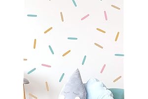 Boho Confetti Sprinkles Wall Decals: Vibrant Wall Decor with an Earthy Twist