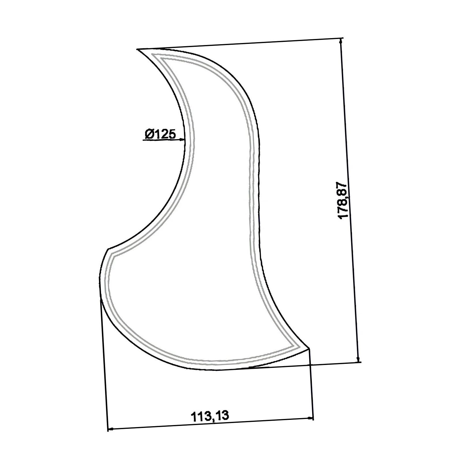 Pickguard do gitary akustycznej dla początkujących Naklejka dekoracyjna na płytkę ochronną gitary akustycznej z litego drewna(02)