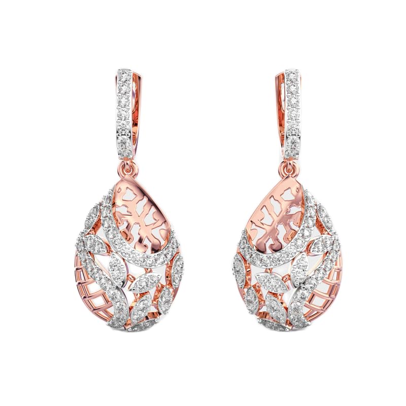 Boucles d'oreilles en argent sterling 925 plaqué or au design raffiné de forme ronde