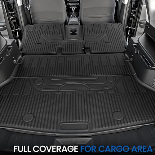 Image of Floor Mats for Nissan Rogue 2014-2020, with Cargo Mat