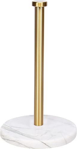 NearMoon Soporte para toallas de papel de pie, soporte para rollo de toallas de papel de cocina, para encimera de baño, cocina, soporte estándar o