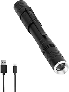 Vagocom LED Rechargeable Pen Light,Pocket Mini Flashlight Small Handheld Torch Inspection Lamp with Warm White Light and White Light for Nurses & Medical Use,Emergency Supplies,Kids,Camping,Gift Ideas