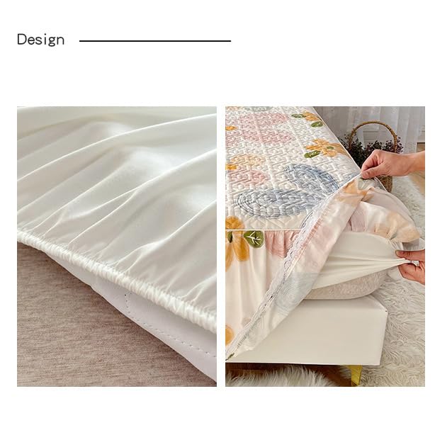 花柄ベッドスカート 200cm x 150cm 楽天市場】【送料無料】ベッドスカート 冷感 ダブル キング 花柄