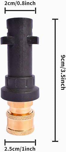 Miniatura 4 de Adaptador de pistola para lavadora a presión de 14 pulgadas, ajuste de conexión rápida, puntas de boquilla de pulverización, juegos de puntas de