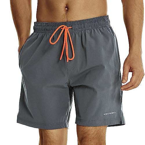 Image of HODOSPORTS Mens Swim Trunks 7 inch Quick-Dry Swim Shorts with Mesh Lining and Pockets