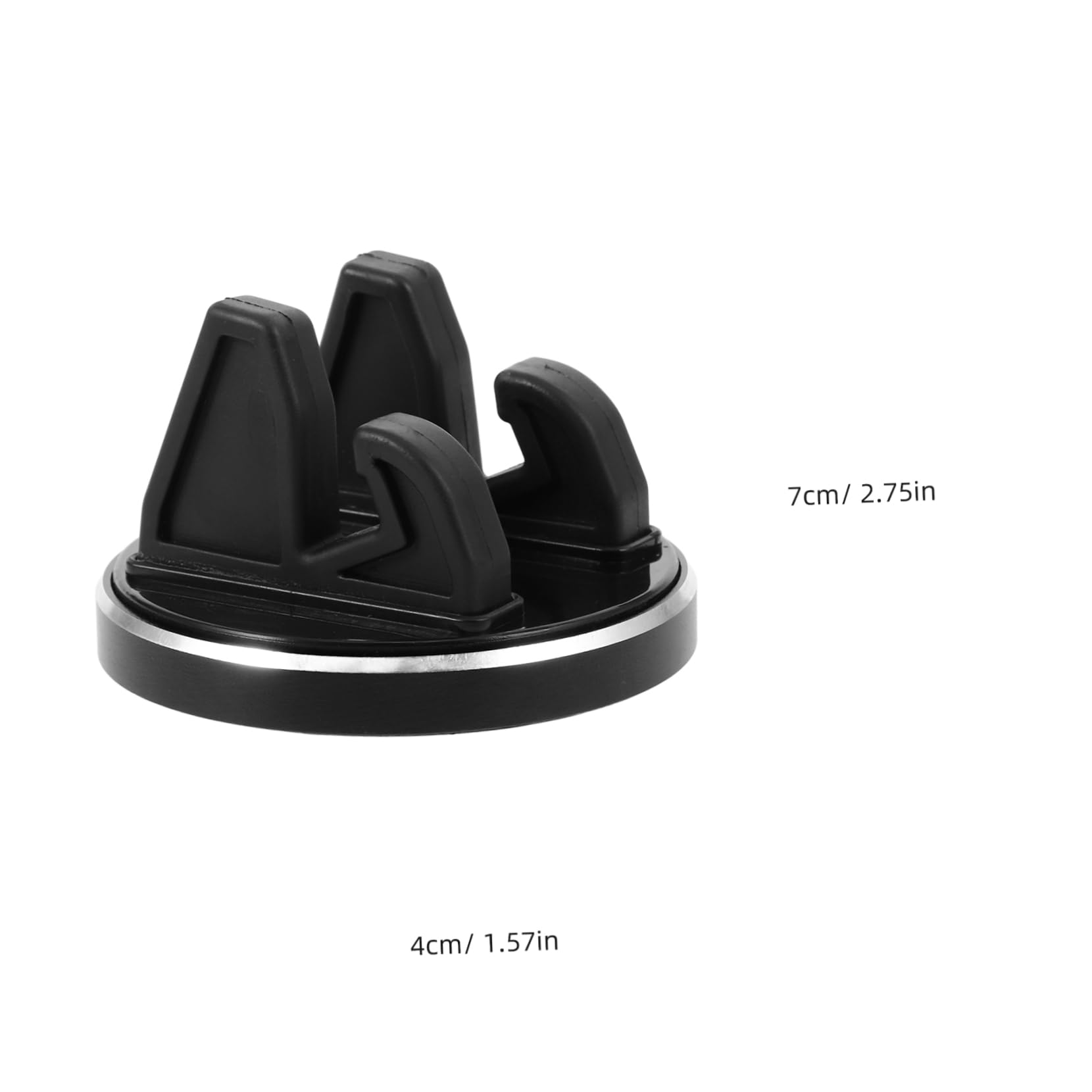 OSALADI 3pezzi Supporto Telefonico Rotante Silicone Per Auto e Casa Porta Smartphone Per Cruscotto Facile Da Utilizzare Nero