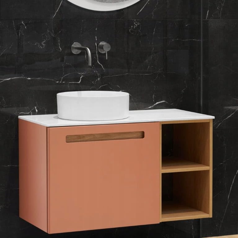 DomoDomo - Umywalka nablatowa okrągła 36 x 36 x 12 cm – ceramiczna umywalka łazienkowa, biała – mała umywalka bez otworu na kran i bez przelewu, do blatu pod umywalkę/WC dla gości