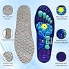 Audasi Solette Magnetiche, Piatto Solette Per Scarpe Da Lavoro Per Alleviare La Fascite Plantare Solette Di Riflessologia Agopressione, Plantare Ortopedico per Piede Per Uomini E Donne(blu, S)