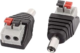 New Lon0167 2Pcs CCTV Camera Clip Type Terminal Block 2.1x5.5mm DC Power Male Jack(2Pcs CCTV-Kamera-Clip-Typ Klemmenblock 2.1x5.5mm DC-Power-Stecker