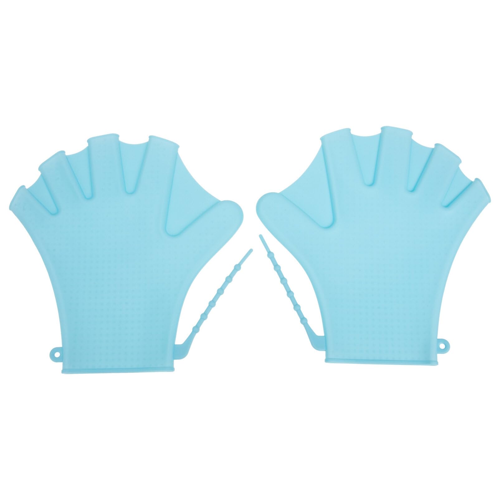 Adjustable Swim Paddles 1 Pair Silicone Diving Auxiliary Gloves