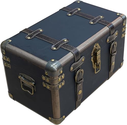 Miniatura 3 de Kepciti Caja de recuerdo de madera, caja decorativa manual con tapa, caja de almacenamiento de madera antigua, caja de madera decorativa, utilizada