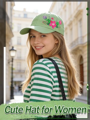 Image of Biggun Trendy Embroidered Baseball Cap for Girls Women Men - Adjustable Soft Breathable Hats for Casual Wear