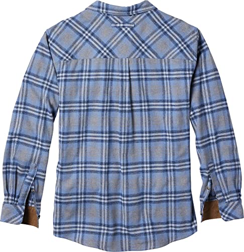 Legendary Whitetails Mens Flannel Shirt Long Sleeve Button Down 100% Cotton, Mayberry Plaid, LT