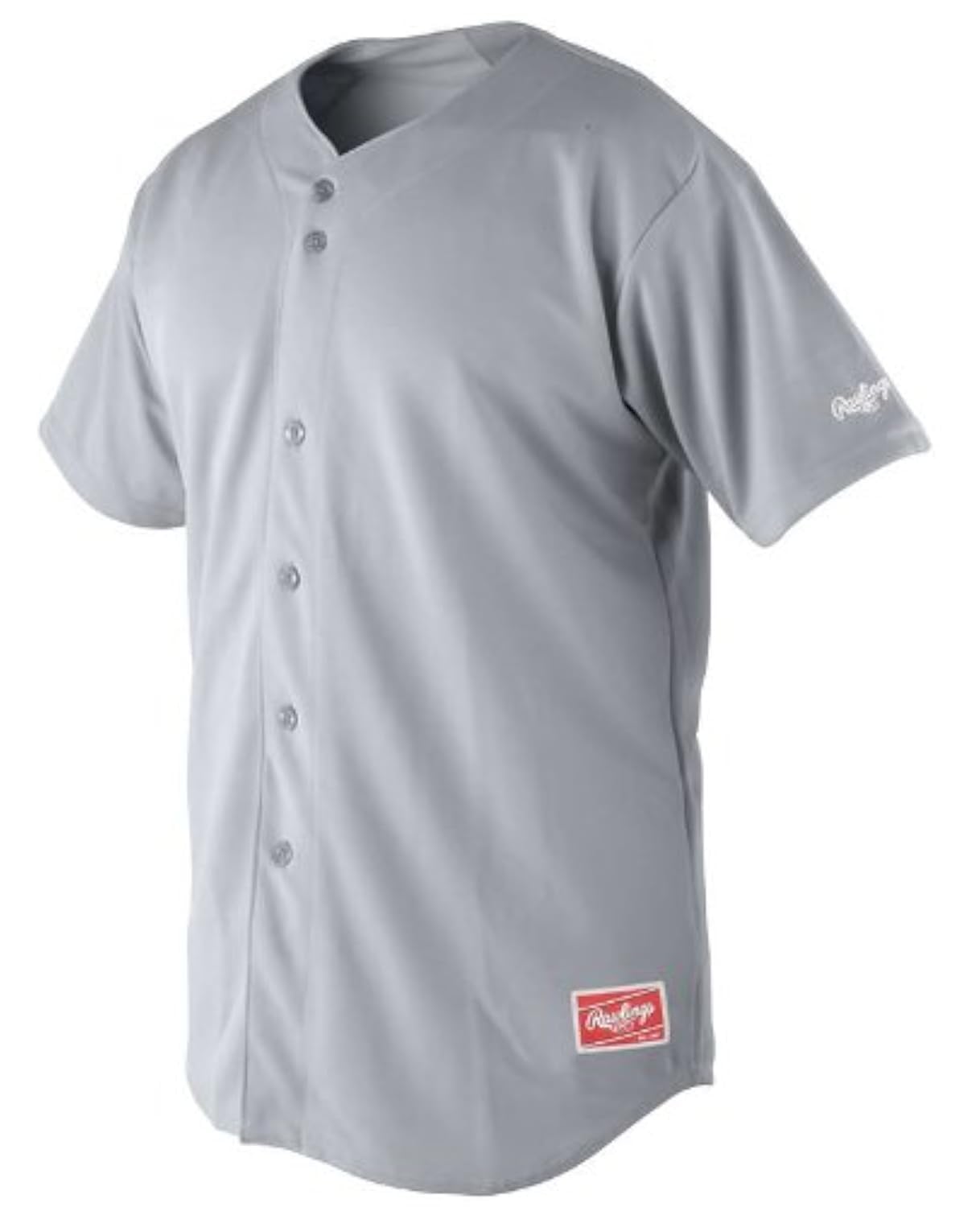 Rawlings Herren Full Button Jersey mit Raglanärmeln