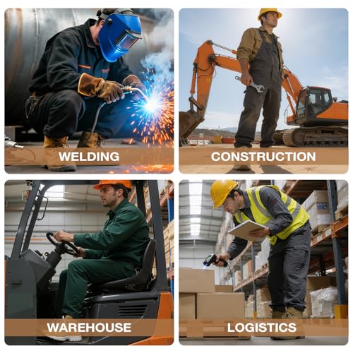 Image of GLANOUDUN Steel Toe Work Shoes for Men Spark Resistant Welding Shoes