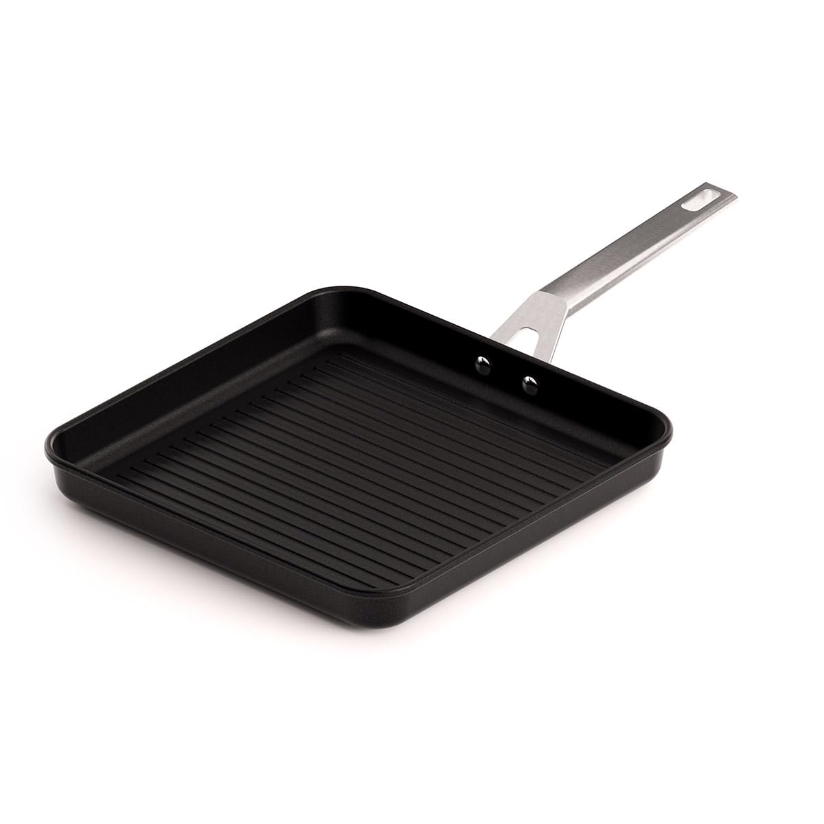 Valira Dark Grey Aire Induction Compatible Non-Stick Square Grill Pan,