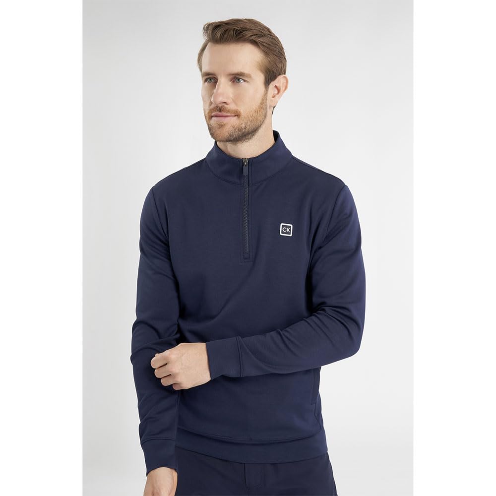 Calvin Klein Concord - Suéter de Golf elástico con Media Cremallera Hombre