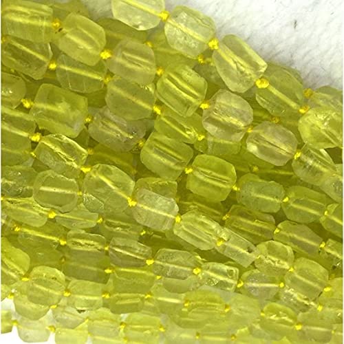Quartz citron en perles brutes pour créer des bijoux solaires au quotidien