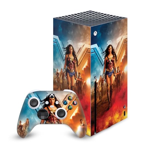 Skin Vinyle Wonder Woman pour Xbox Series X et Manettes Autocollant de Jeu Head Case Designs