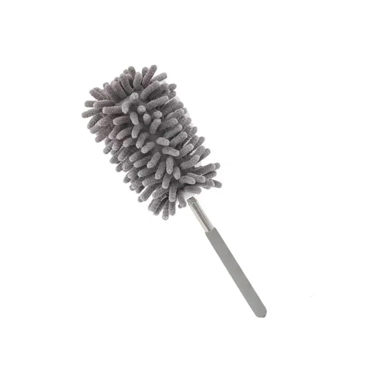 1PC Household Feather Duster Retractable Removal Brush Cleaning Sweeping Adsorption(Purple)
