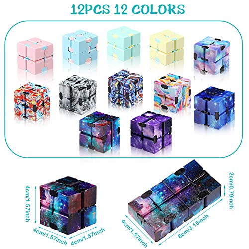 Gejoy HB-GEJOY-BLOC371 12 Pieces Mini Cube Blocks Mini Cube Desk Toy Magic Sensory Tool Blocks Puzzle Flip Cube thumb #1