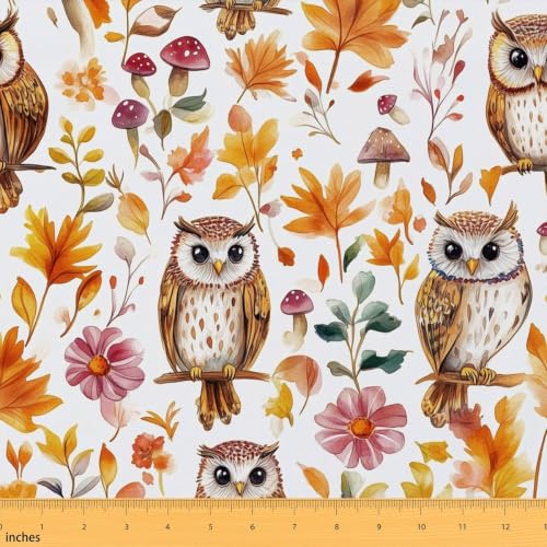 Cute Owls Fabric by The Yard