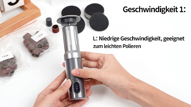Elektrischer Hornhautentferner 2-in-1 Mit LED-Anzeige - Fuß- & Nagelpflege Set Mit 6 Geschwindigkeiten